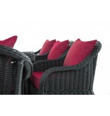 Tuinset " Lavello XL Zwart-Rood "