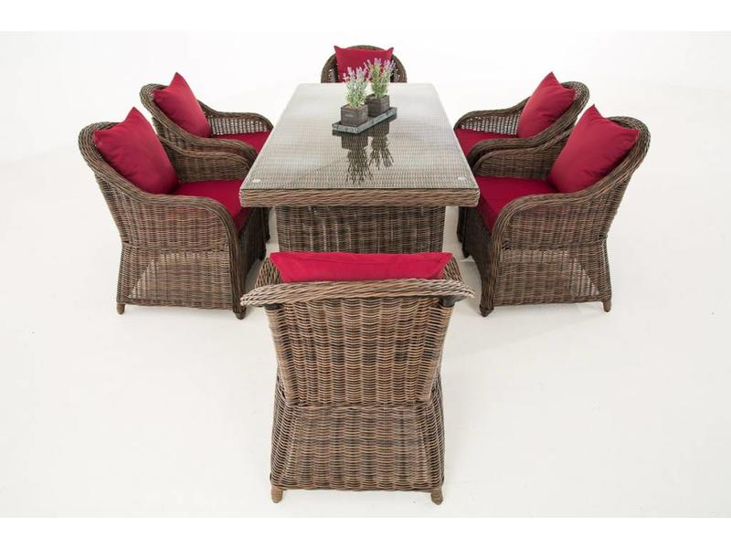 Tuinset " Lavello Bruin-Rood "