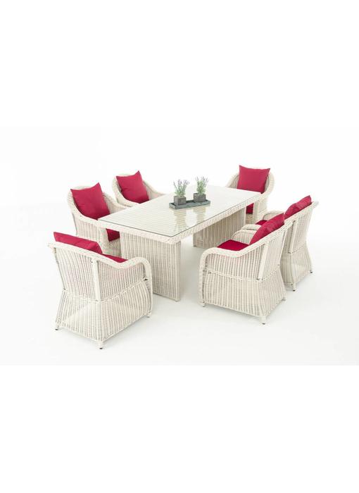 Tuinset " Lavello Wit-Rood "