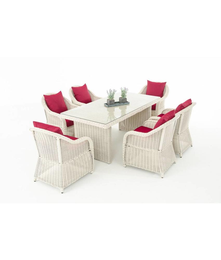 Tuinset " Lavello Wit-Rood "