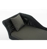 Chaise longue " Savannah Zwart-Antraciet "