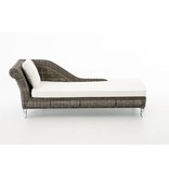 Chaise longue " Savannah Grijs-Crème "