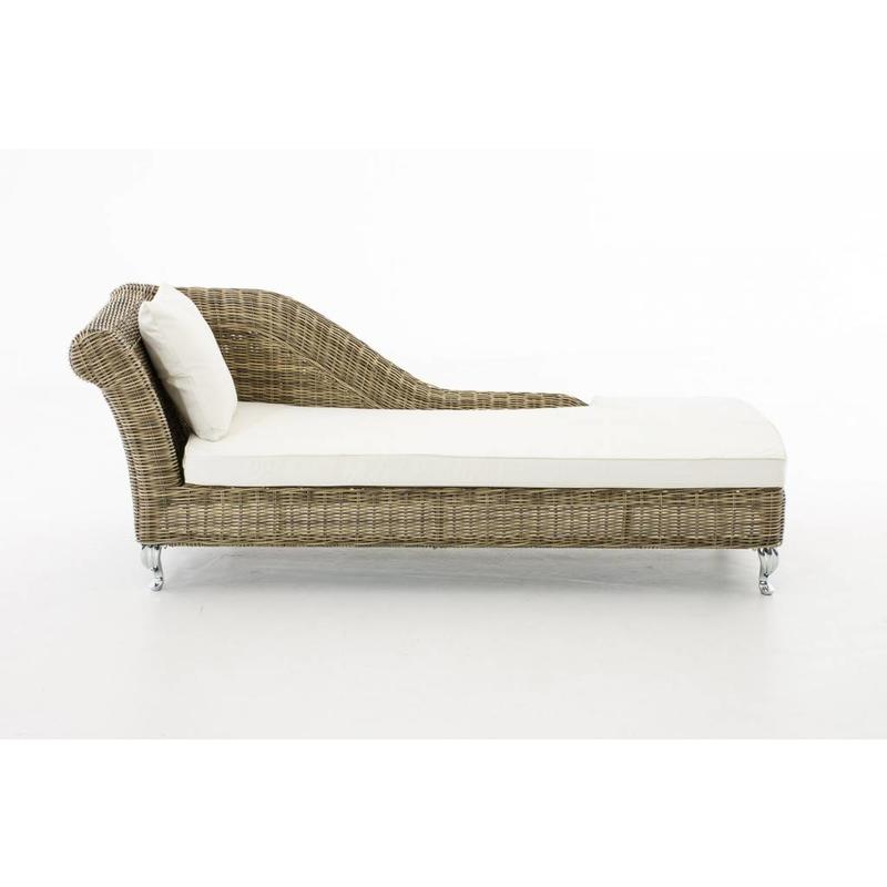 Chaise longue " Savannah Naturel-Crème "