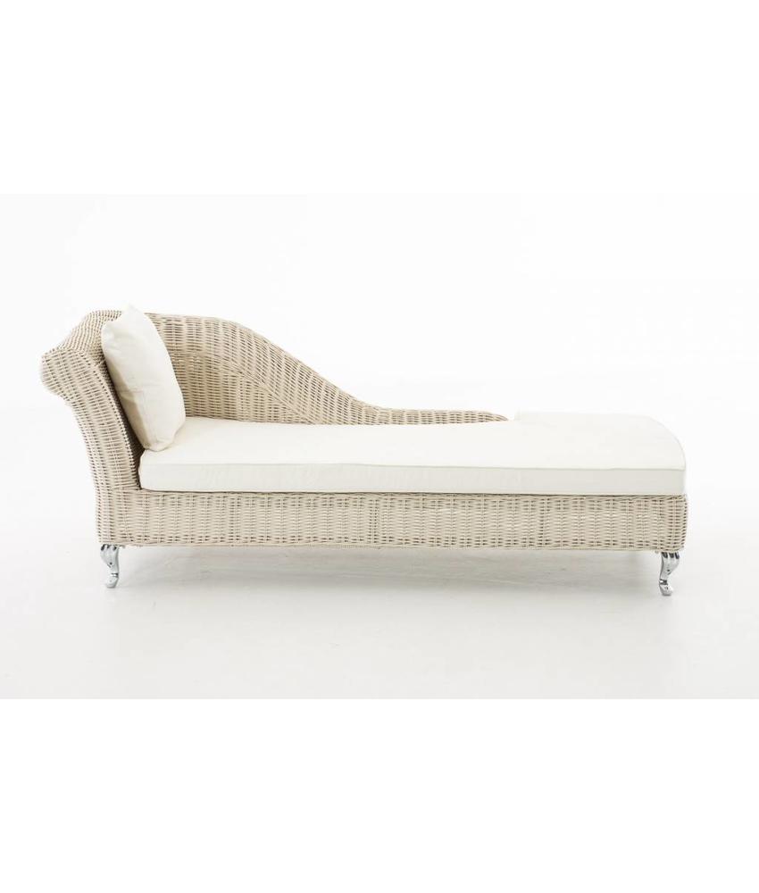 Chaise longue " Savannah Wit-Crème "