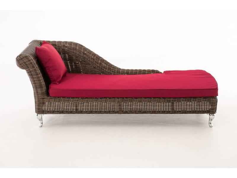 Chaise longue " Savannah Bruin-Rood "