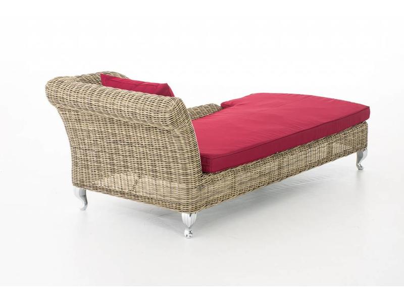 Chaise longue " Savannah Naturel-Rood "