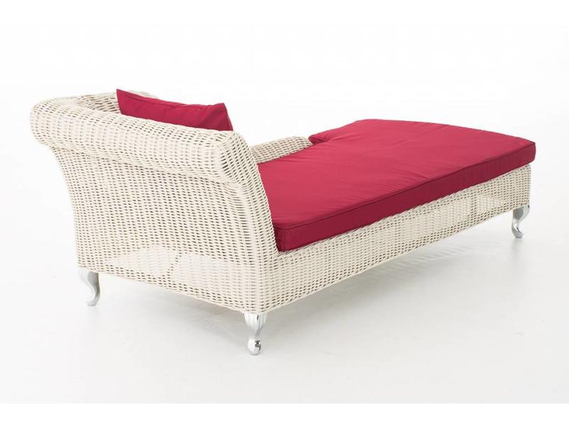 Chaise longue " Savannah Wit-Rood "