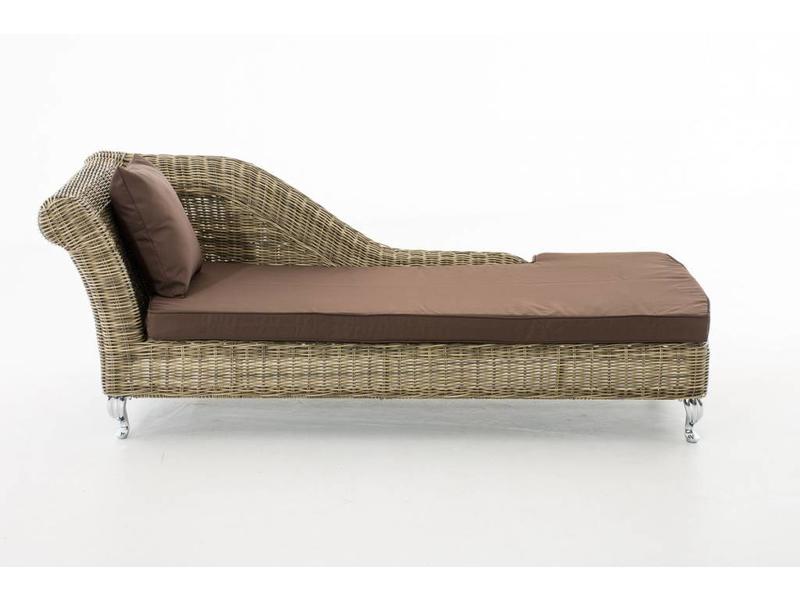 Chaise longue " Savannah Naturel-Bruin "