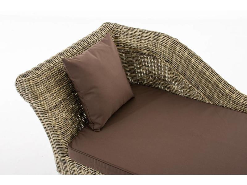 Chaise longue " Savannah Naturel-Bruin "