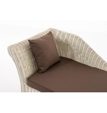 Chaise longue " Savannah Wit-Bruin "