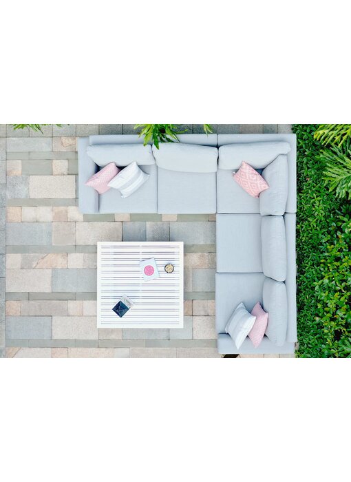 All weather Loungeset hoekbank " Ethos Grijs "