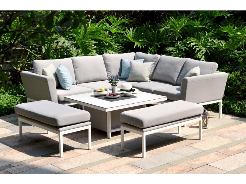 All weather Dining set " Pulse Grijs "
