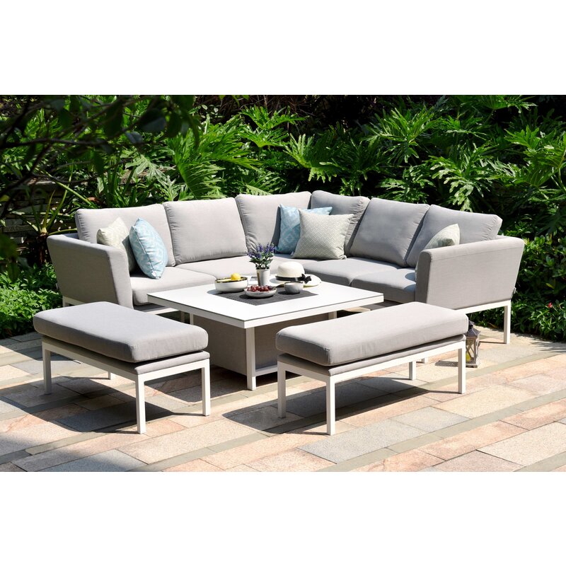 All weather Dining set " Pulse Grijs "