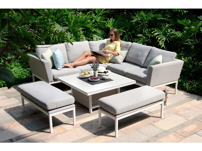 All weather Dining set " Pulse Grijs "