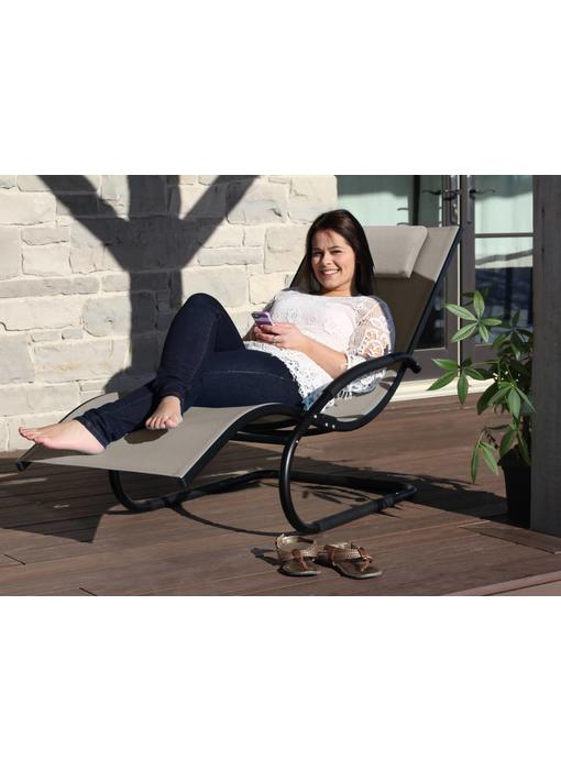 Ligbed " Wave Lounger Cocoa "