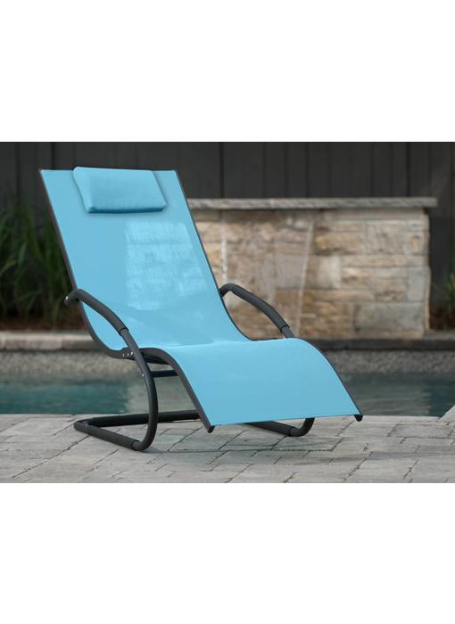 Ligbed " Wave Lounger Blue "