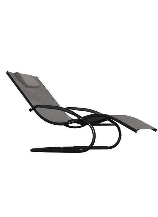 Ligbed " Wave Lounger Black "