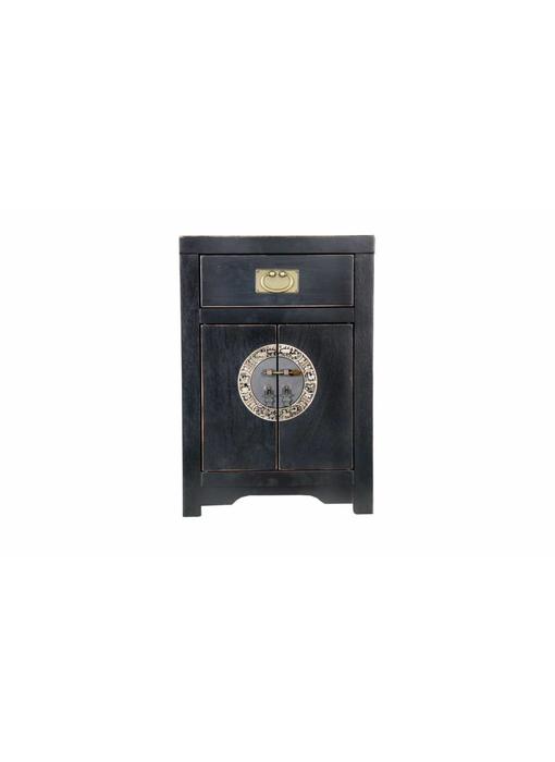 Commode 45 cm Chinese zwart - Verre Oosten