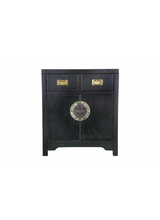 Wandkast 90 cm Chinese zwart - Verre Oosten