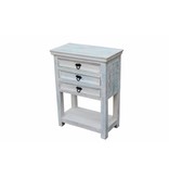 Sidetable Whitewash - Bianco