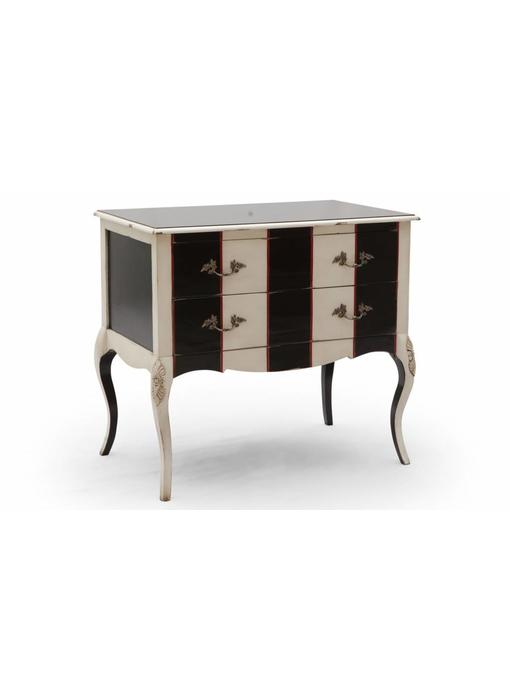 Sidetable zwart wit - Bijoux