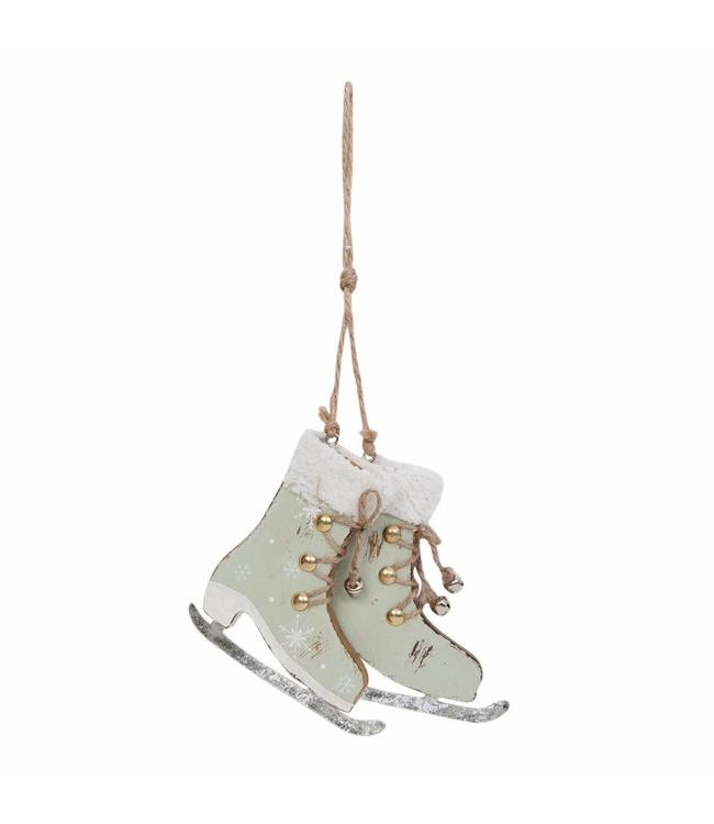 Weihnachtsbaum Anhanger Schlittschuh Grun Garten Shop Villa Jahn