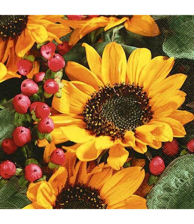 Servietten "Sonnenblumen" Vintage