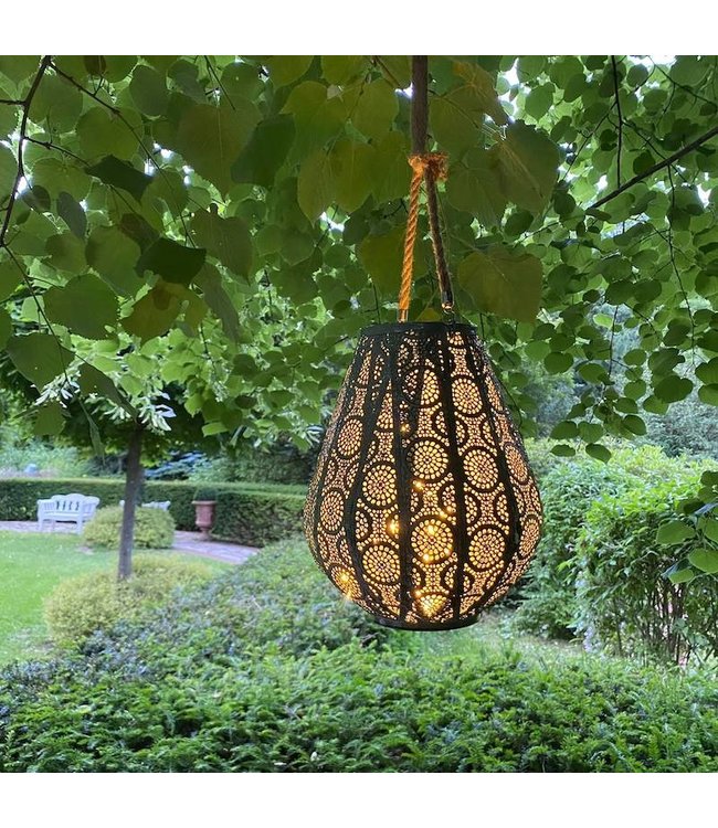 Laterne zum Aufhängen mit Beleuchtung - Villa Jähn