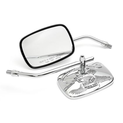 Custom Mirror Live to Ride / Ride to Live 10mm Japanese