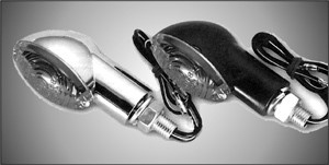 Mini-Cat-Eye-knipperlichten set zwart