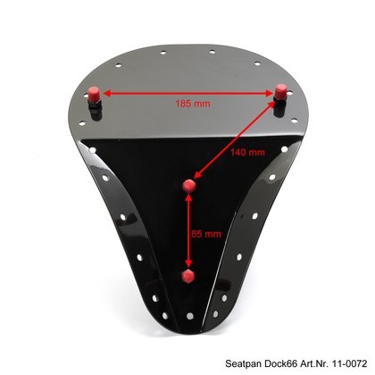 Solo Seat Small Black Flamed Extra Dun