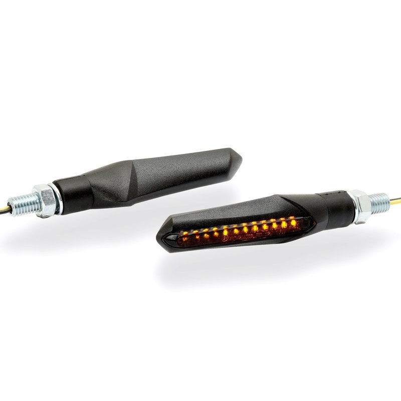 LED-knipperlichten zwart sequentieel (2 stuks), ECE