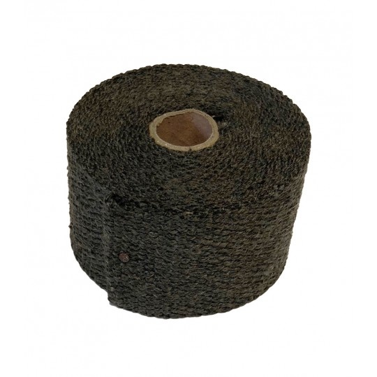 10M x 5CM Uitlaat Wrap Zwart