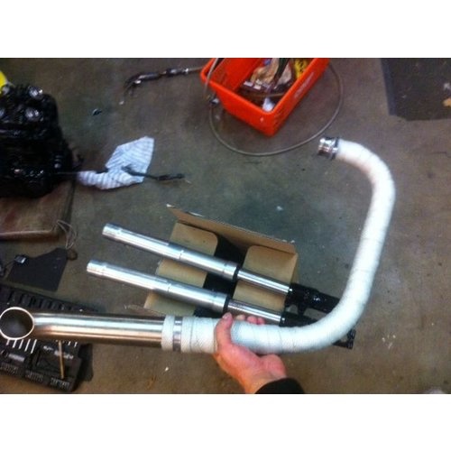 10M Uitlaat Wrap / Exhaust Wrap / Heat Wrap Wit