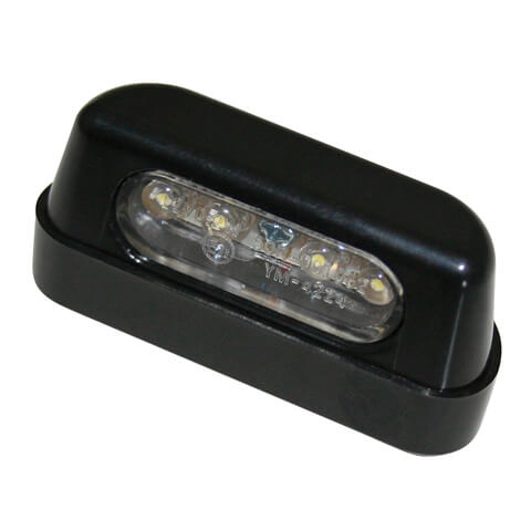 SHIN YO LED kentekenplaatverlichting, ABS zwart