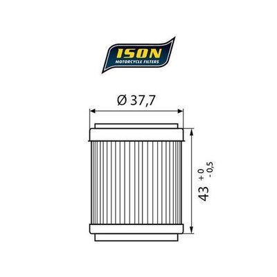 ISON 143 olie filter