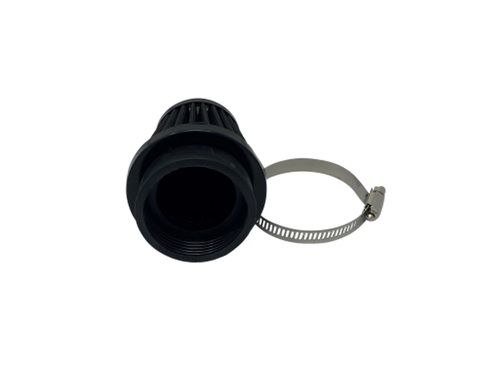 Highway Hawk Luchtfilter met zwart geplateerde eindkap 48/49/50mm diameter