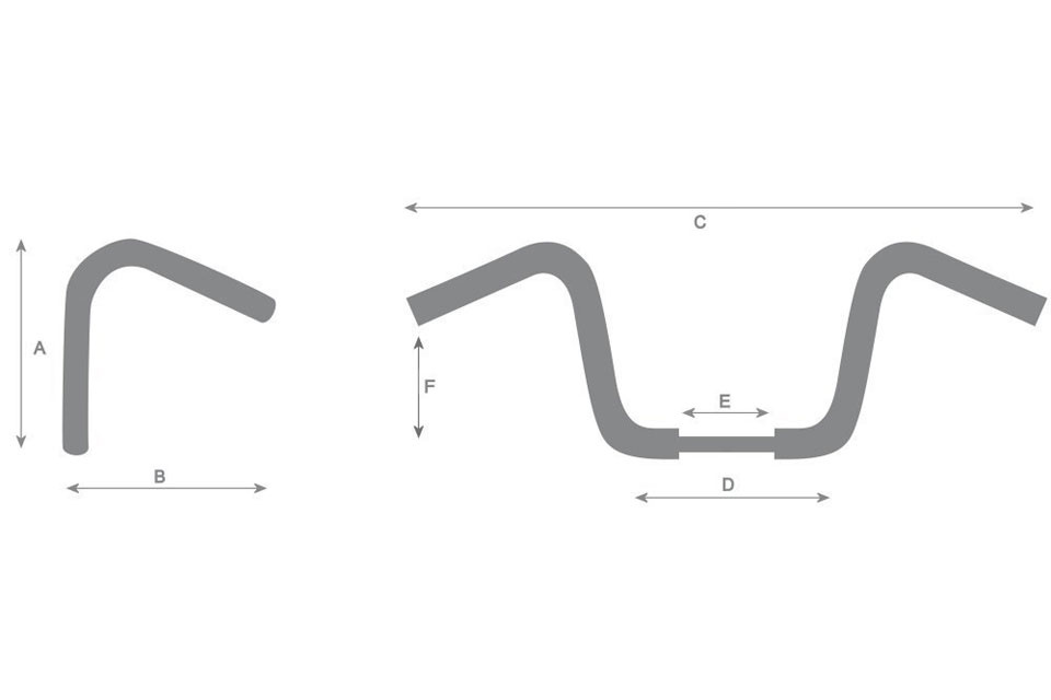 HIGHWAY HAWK-stuur 7/8 inch (22 mm) STREET LOW