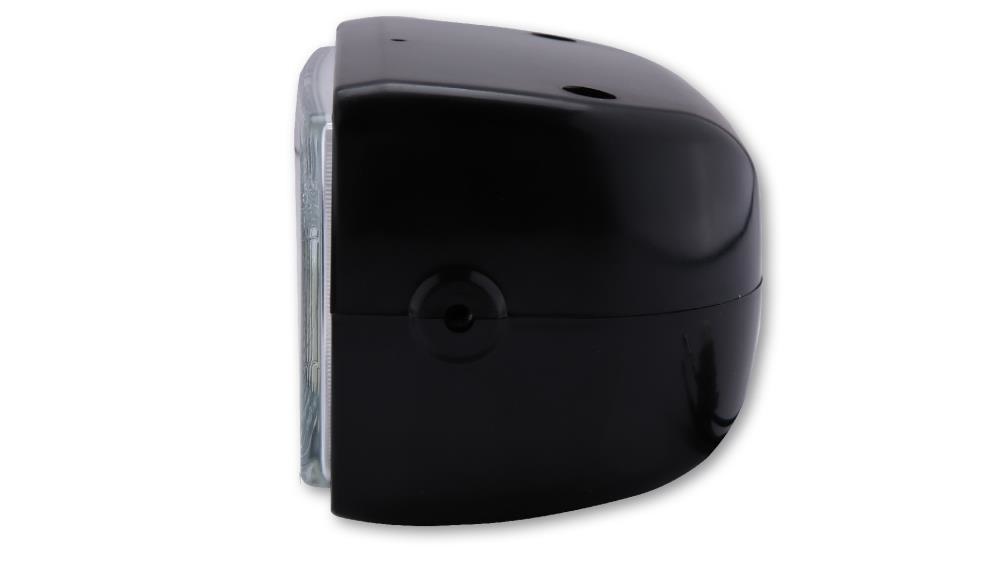 rechthoekige koplamp zwart met E-keur H4 12V 60/55W