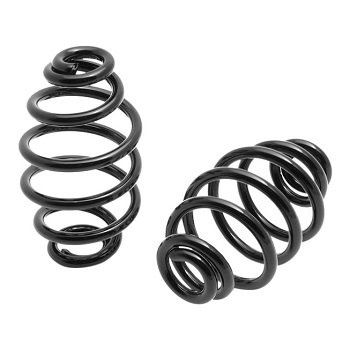 Motorfiets Spiraal Veren Zwart 4 inch