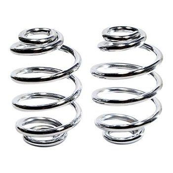 Motorfiets Spiraal Veren Chroom 3 inch
