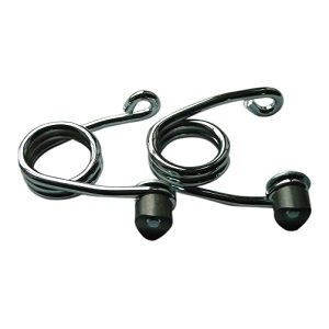 Haarspeld Motor Zadel Veren Chroom 3 inch met Bevestigingskit