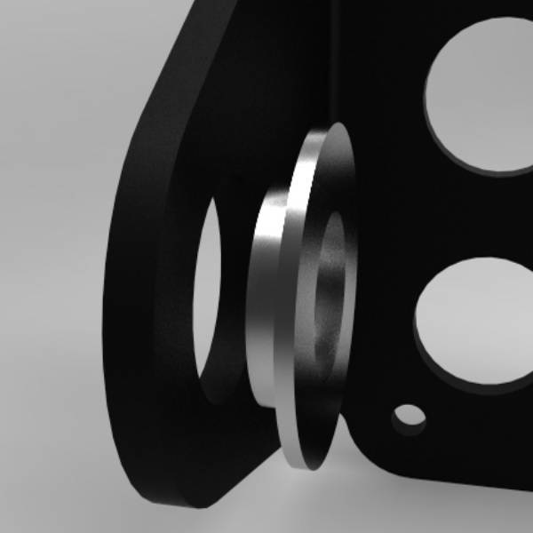 Side Mount Spacer 3/4 (19mm) - voor Kollies Parts Kentekenplaathouders