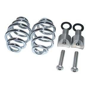 Motor Zadel Veren chroom 3" met montage set