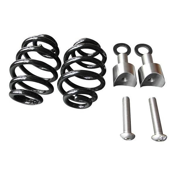 Motor Zadel Veren Zwart 3" met montage set