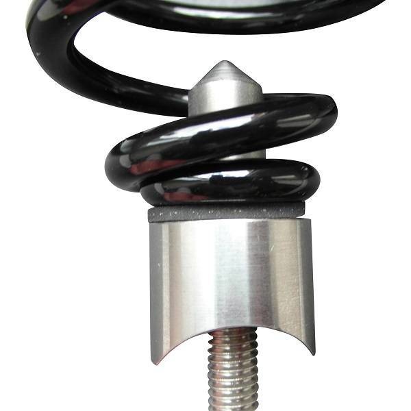 Motor Zadel Veren Zwart 3" met montage set