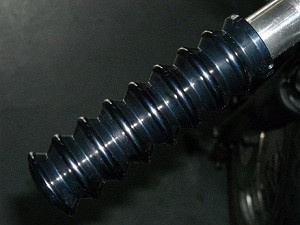 Handvatten 1" (25,4mm) voor Harley Davidson - Retro Design - Zwart