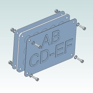 Side Mount Cover voor kentekenplaathouder