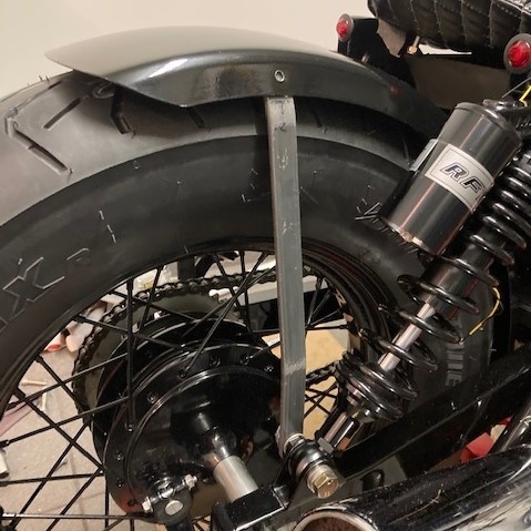 Custom Motor Spatbord Steun - Dubbel