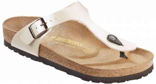 Birkenstock Birkenstock Gizeh graceful champagne voor normale voet